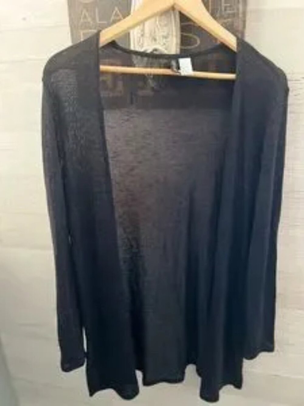 Sheer Black Women's Cardigan